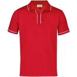 Mens Osaka Golf Shirt Red